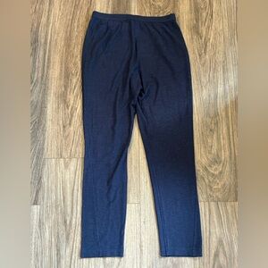 Eileen Fisher Navy Organic Cotton hemp pocketed pants SZ XS NWT